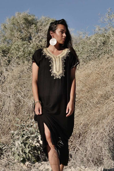 Black Gold Fez Kaftan Caftan & Loungewear,Black Gold Fez Kaftan Caftan & Loungewear