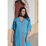 Turquoise Blue Caftan Kaftan Zeliji Maxi Dress-moroccan kaftan,Turquoise Blue Caftan Kaftan Zeliji Maxi Dress-moroccan kaftan