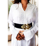 White Moroccan Kaftan- Bedouin Style - Maison De Marrakech