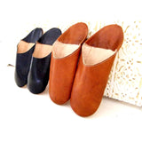 Tan Coloured Babouche Slippers -for gifts - Maison De Marrakech