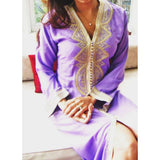 Lilac Moroccan Lella Style Kaftan - Maison De Marrakech