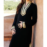 Black Kaftan Mariam Style - Moroccan Kaftan - Maison De Marrakech