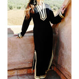 Black Kaftan Mariam Style - Moroccan Kaftan - Maison De Marrakech