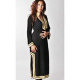 Black Kaftan Mariam Style - Moroccan Kaftan - Maison De Marrakech