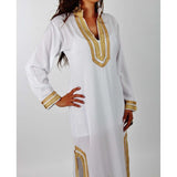 White Moroccan Kaftan -Mariam Style - Maison De Marrakech