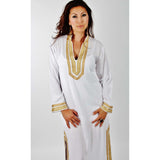 White Moroccan Kaftan -Mariam Style - Maison De Marrakech