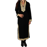 Black Kaftan Mariam Style - Moroccan Kaftan - Maison De Marrakech