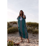 Turquoise Kaftan -Bedoin Style,Turquoise Kaftan -Bedoin Style