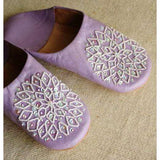 Lilac Babouche Les Etoile Slippers - Maison De Marrakech