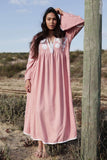 Pink Caftan Kaftan Noor Maxi Dress-moroccan kaftan - Maison De Marrakech