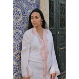 White Kaftan Warda Style - Moroccan Kaftan - Maison De Marrakech