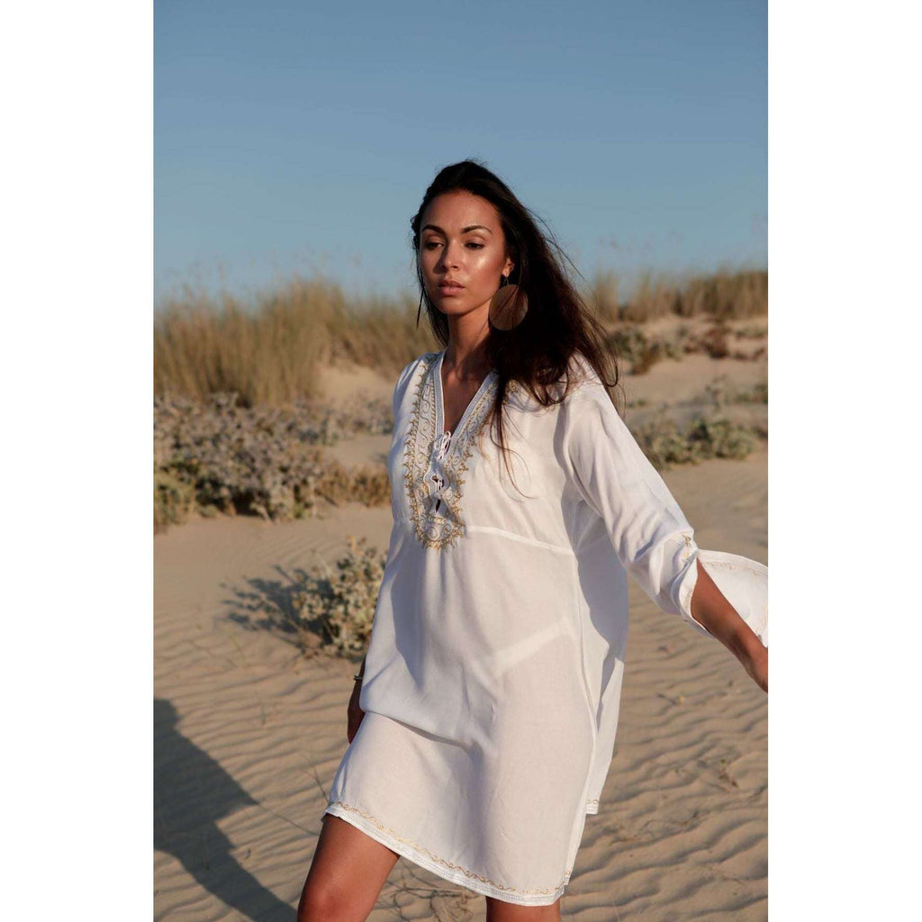 White Gold Marrakech Tunic Dress,White Gold Marrakech Tunic Dress